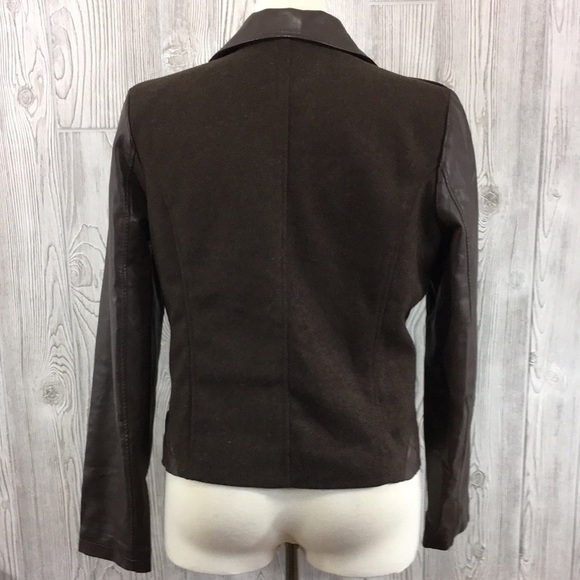 GAZOZ Vintage 80s Faux Leather Moto Style Jacket Large - Picture 7 of 13